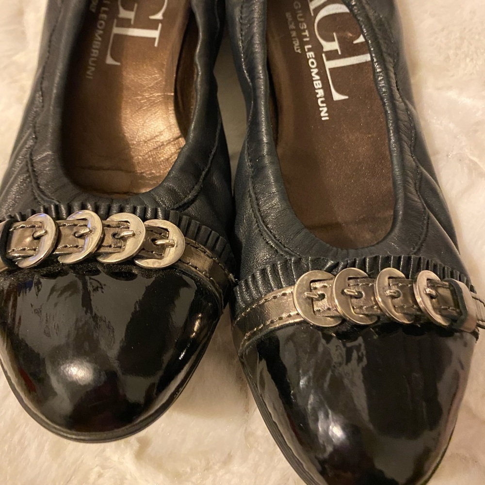 Attilio Guisti Leombruni Black Flats